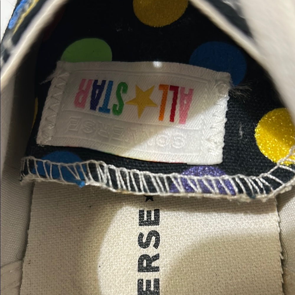 Converse Miley Cyrus Polka Dot Multicolor Unisex Sneakers Women’s 9.5 Men’s 7.5 - Picture 3 of 10